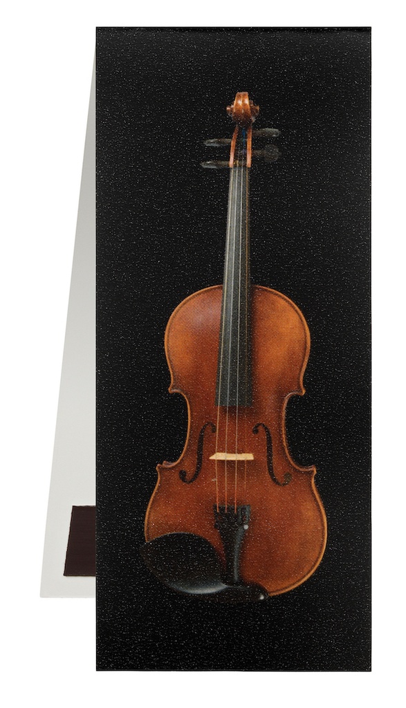 Lesezeichen Geige schwarz