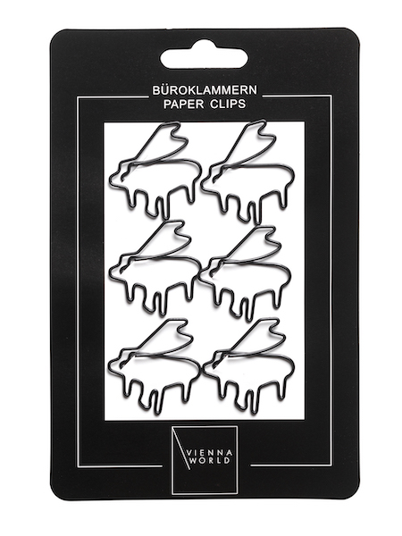 Büroklammern Klavier schwarz