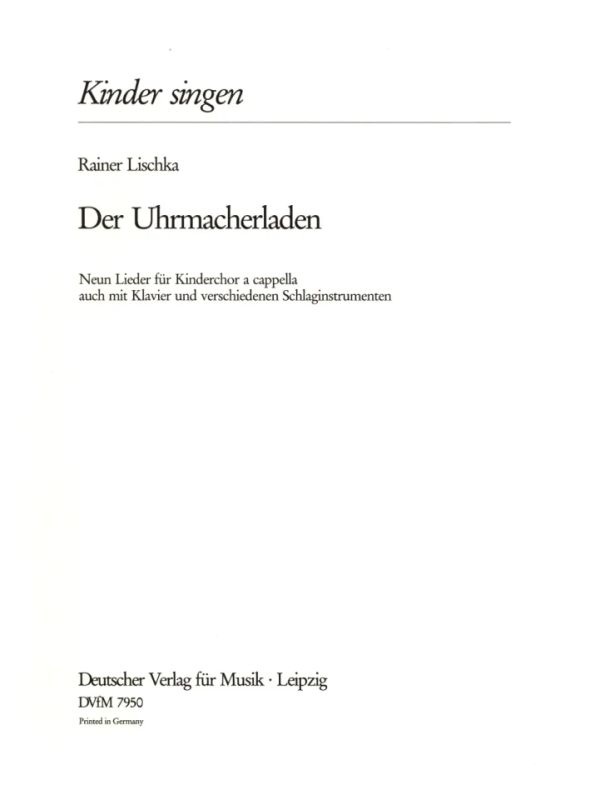 Der Uhrmacherladen