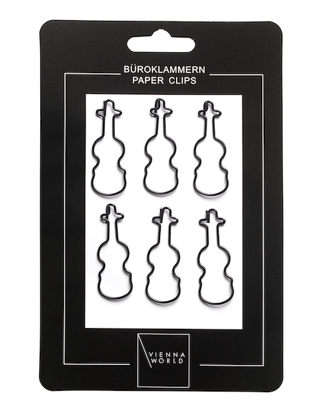 Paper clips Violin black