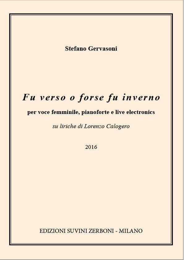 Fu verso o forse fu inverno
