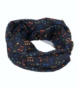 Loop Scarf Notes Colourful/Black