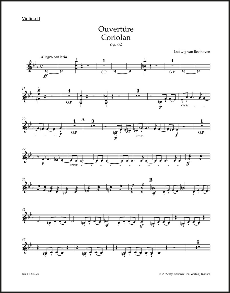 Ouvertüre "Coriolan" op. 62