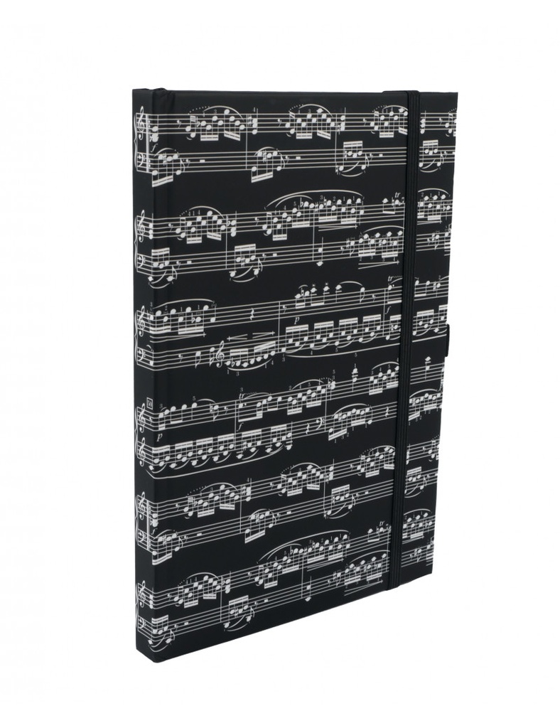 Notebook Sheet Music Black A5