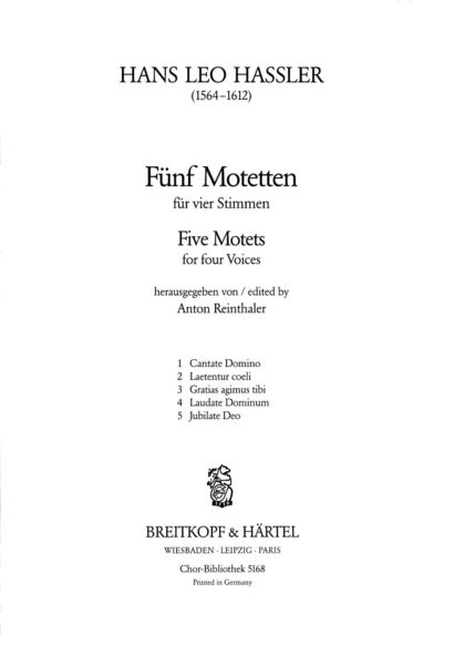 Fünf Motetten