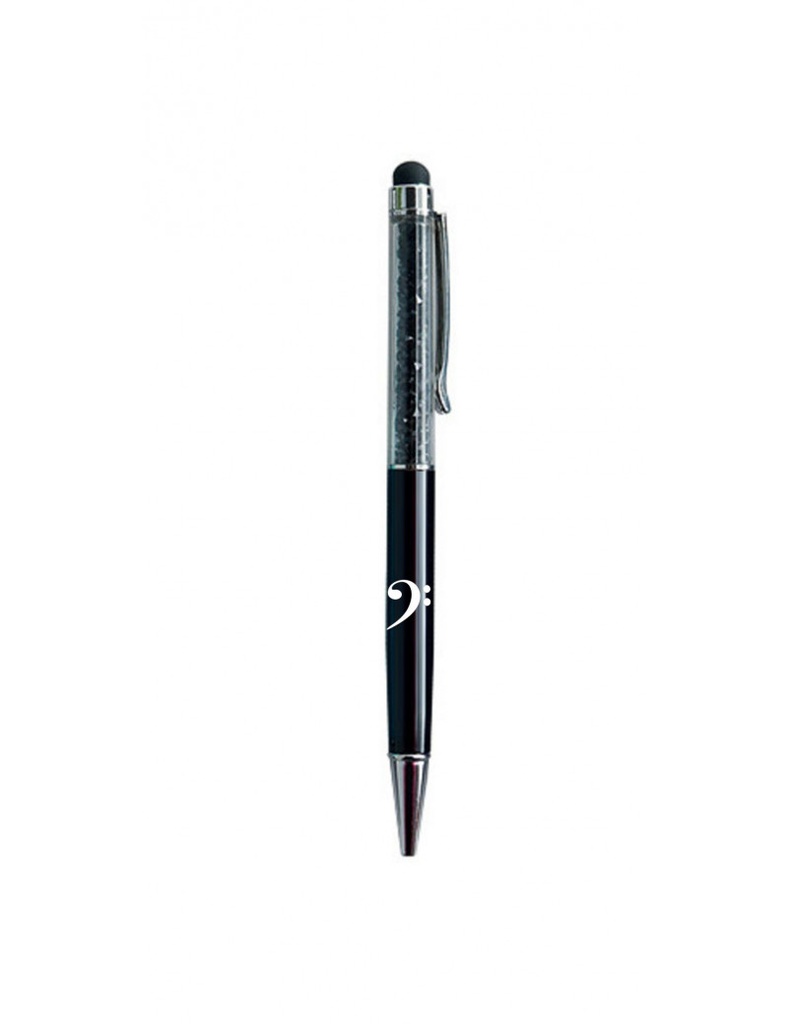 Ball Point Bass Clef Black/Crystal