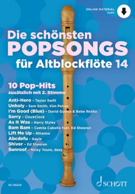 Die schönsten Popsongs für Altblockflöte 14