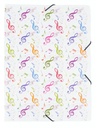 Elastic Folder Treble Clef Colourful