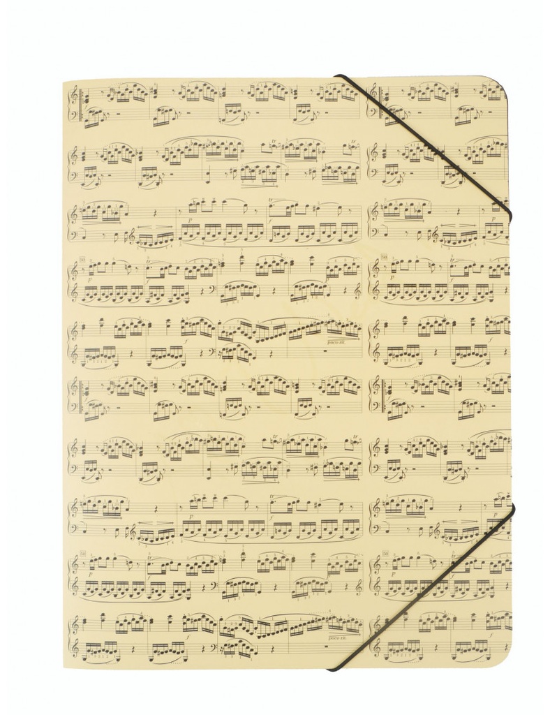 Elastic Folder Sheet Music Creme