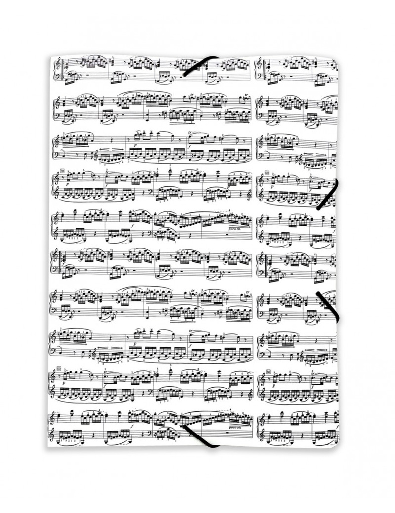 Elastic Folder Sheet Music White