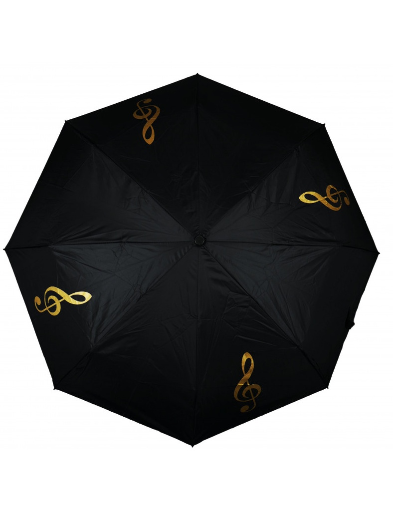 Mini Umbrella Treble Clef Black/Golden