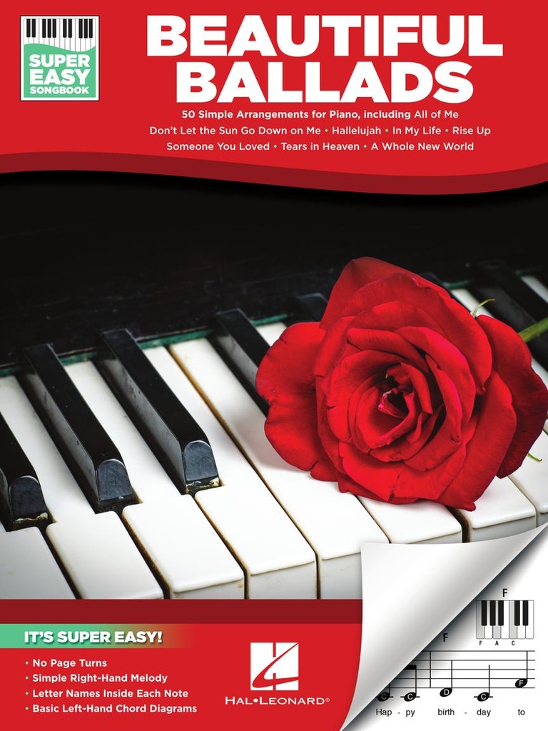 Beautiful Ballads - Super Easy Songbook