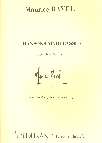 Chansons Madecasses