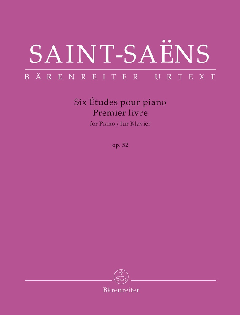 Six Etudes pour piano op. 52 - Premier livre