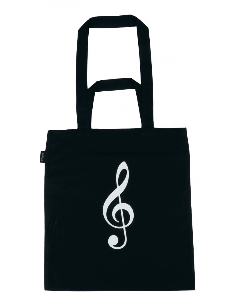 Tote Bag Treble Clef Black