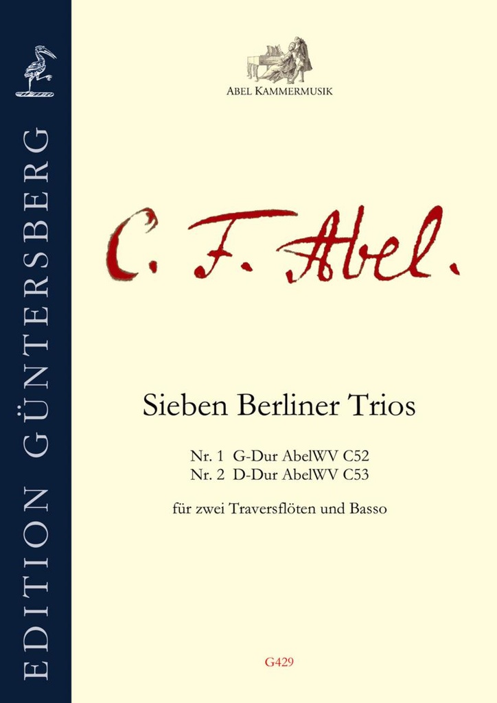 Sieben Berliner Trios Band 1 Nr. 1 und 2 AbelWV C 52 + 53