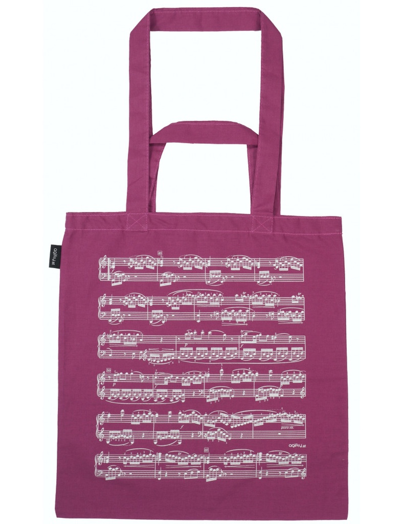 Tote Bag Sheet Music Purple