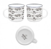 Mug "Sheet Music White"