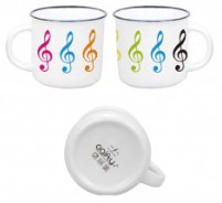 Tasse "Violinschlüssel bunt"