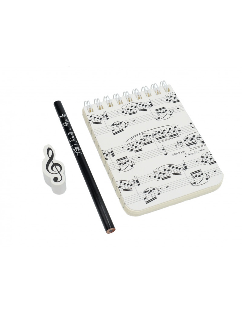 Writing-Kit Mini "Sheet Music White"