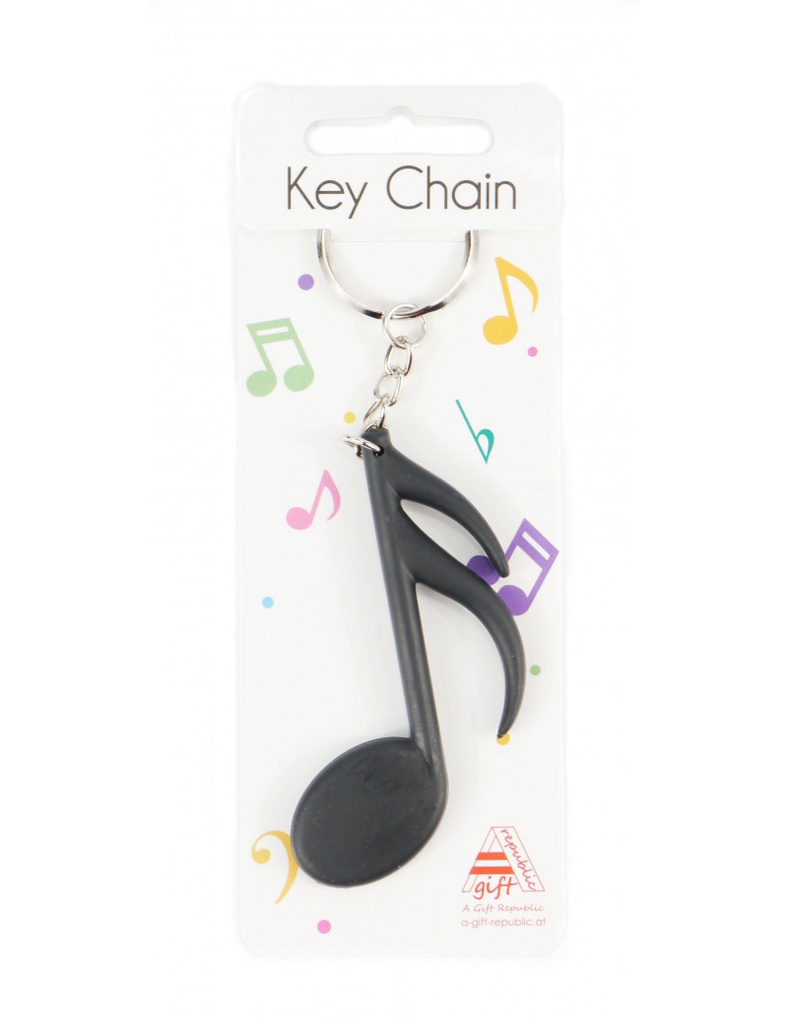 Keyring Semi-Quaver Black