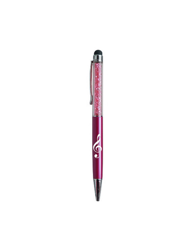 Ball Point Treble Clef Magenta/Crystal