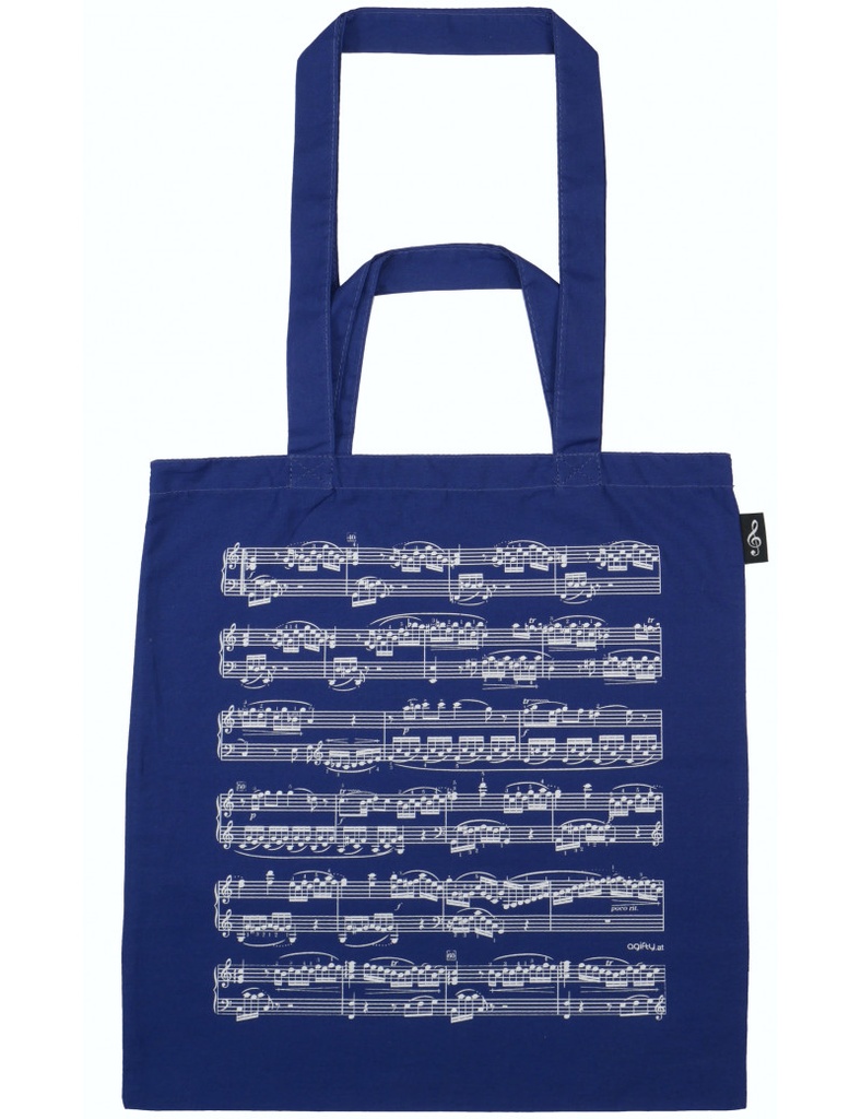 Tote Bag Notelines Blue