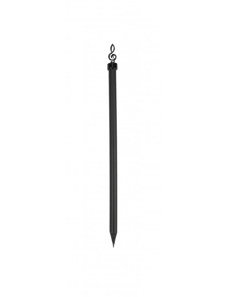 Pencil with Treble Clef-Charm Black