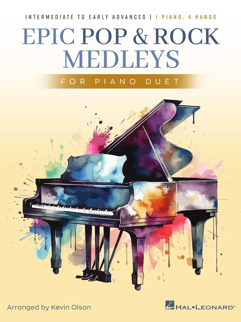 Epic Pop and Rock Medley for Piano Duet