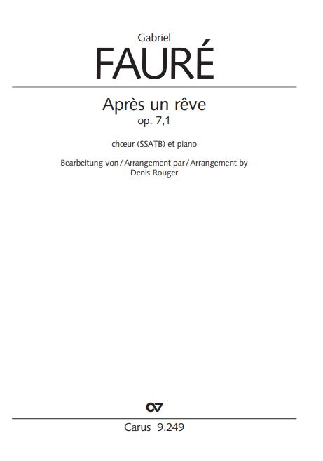 Apres un reve, op. 7/1