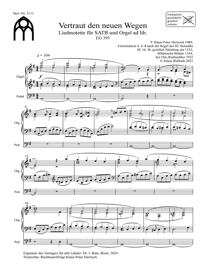Vertraut den neuen Wegen EG 395