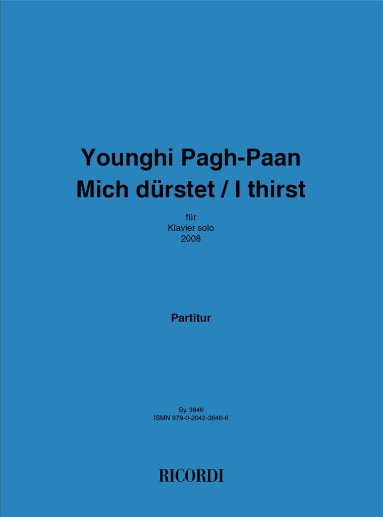 Mich dürstet / I thirst