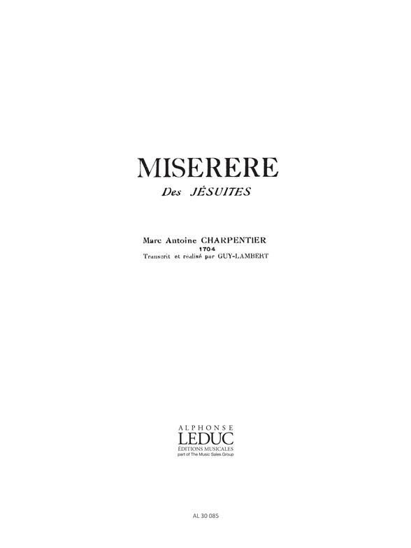 Miserere des Jesuites H 193