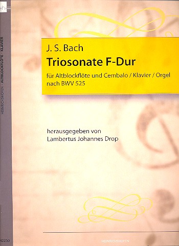 Triosonate für Altblockflöte und Cembalo/Klavier/Orgel nach BWV 525 F-Dur BWV 525