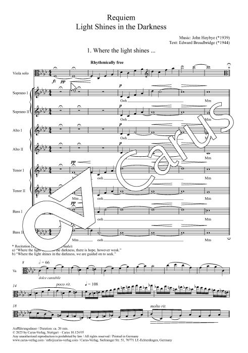 Light shines in the darkness (Requiem)