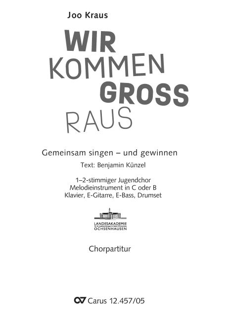 Wir kommen groß raus