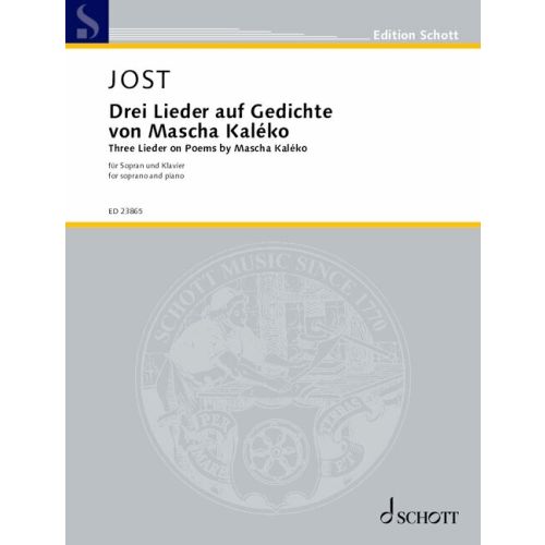 Drei Lieder auf Gedichte von Mascha Kaleko