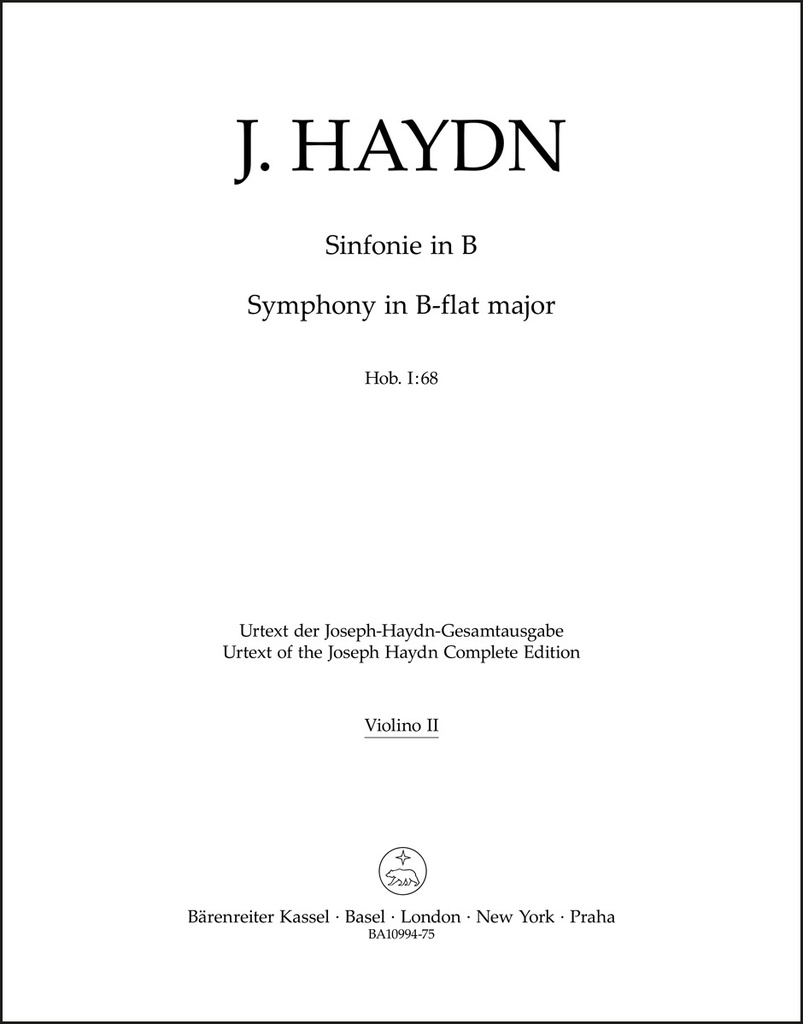 Sinfonie Nr. 68 B-Dur Hob. I:68
