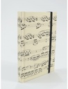 Notizbuch Notenblatt creme A6