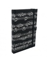 Notebook Sheet Music Black A6