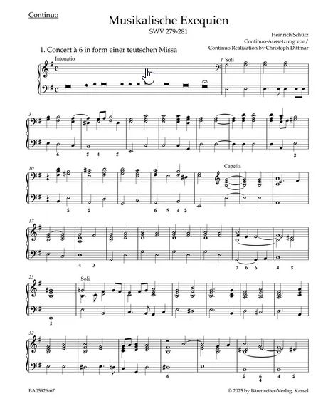 Musikalische Exequien SWV 279-281