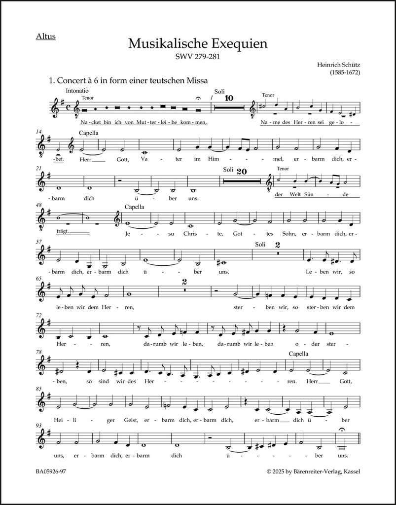 Musikalische Exequien SWV 279-281