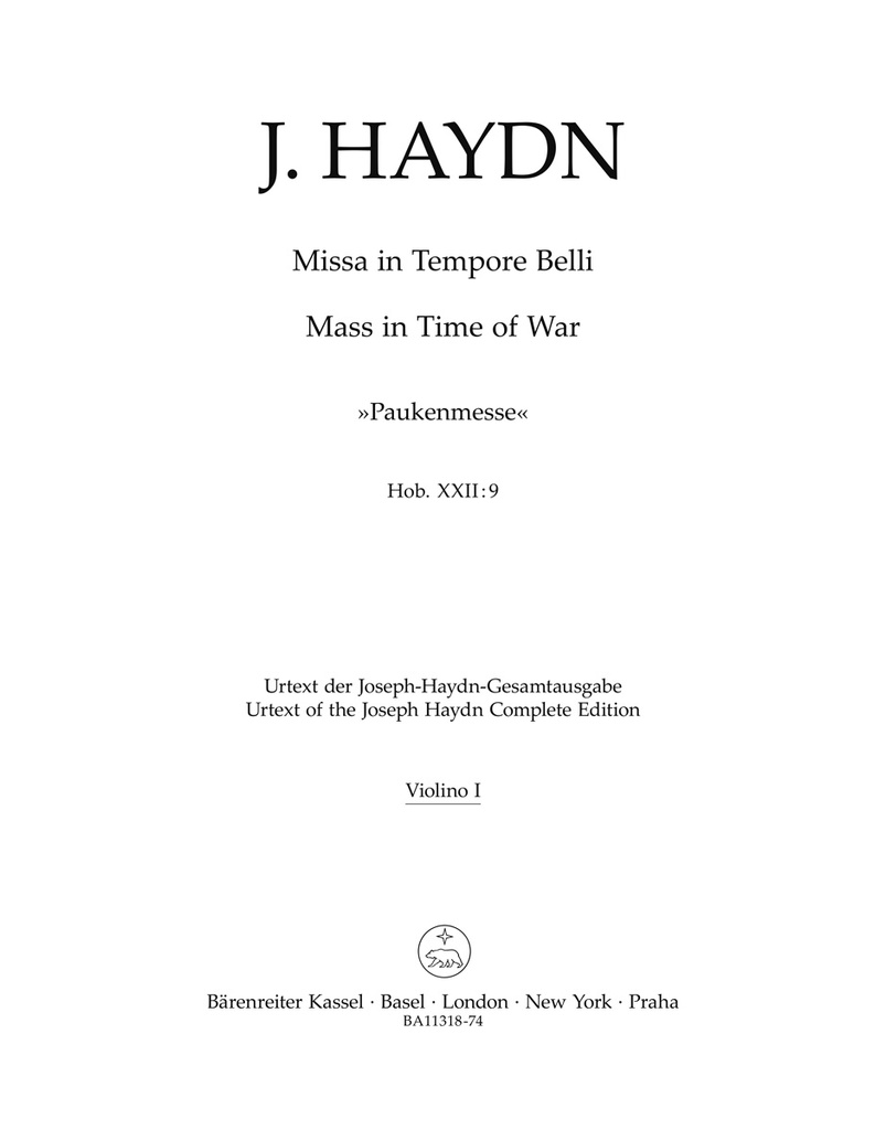 Paukenmesse, Hob. XXII:9