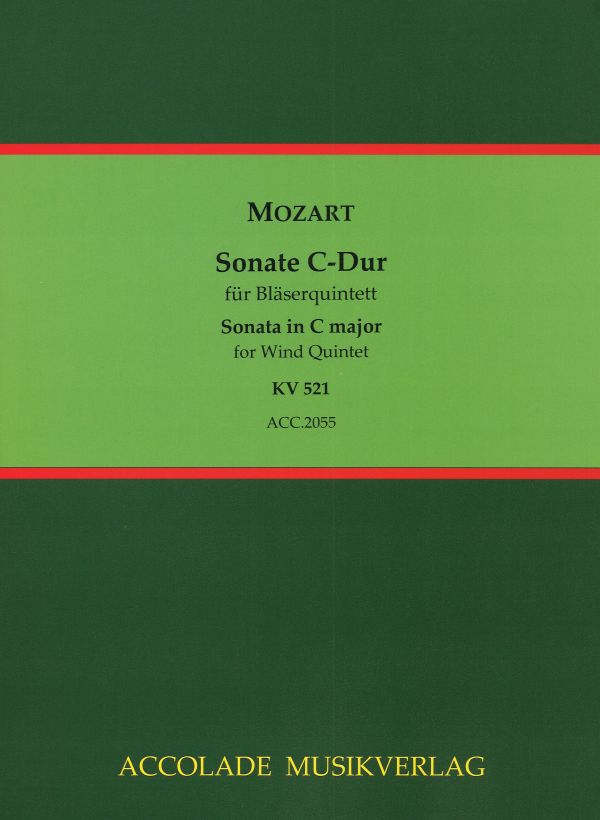 Bläserquintett C-Dur nach der Sonate KV 521