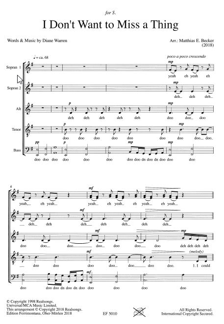 I don't want to miss a thing (Armageddon)