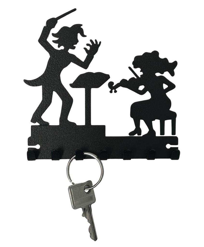 Schlüsselboard Dirigent & Geigerin 12cm