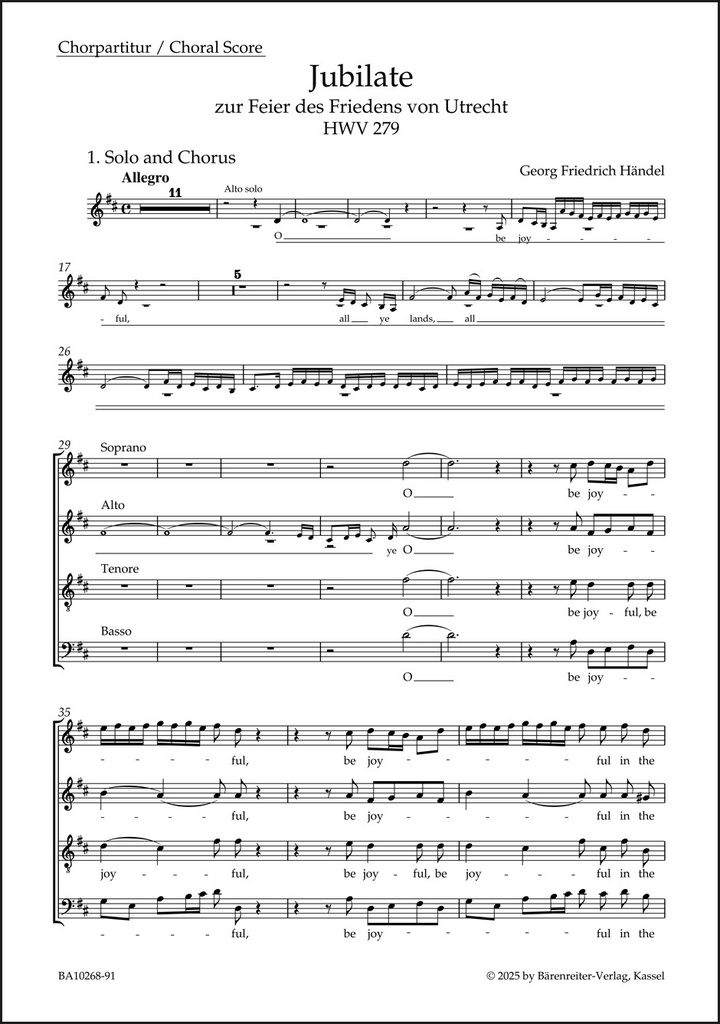 Utrechter Jubilate HWV 279