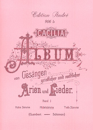 Cäcilia Album, Band 1 mittel