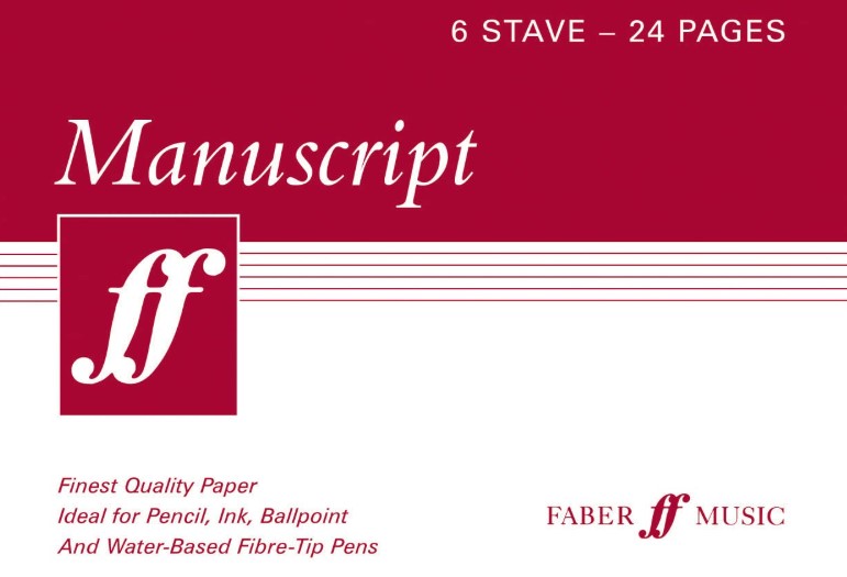 Manuscript Book A5 6-stave