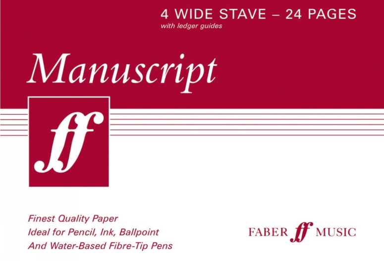 Manuscript Book A5 4 wide-stave